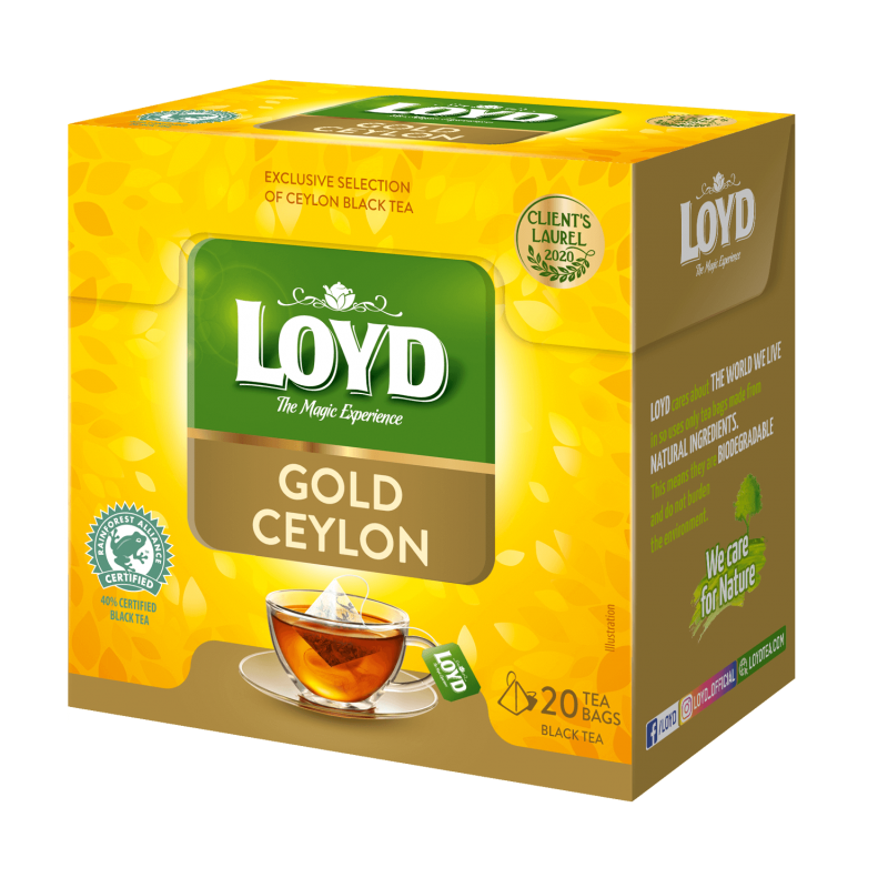 Juodoji arbata Loyd Gold Ceylon 20vnt