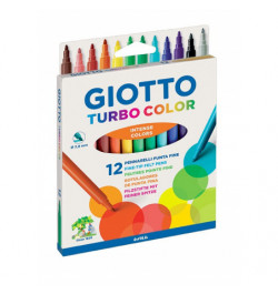 Flomasteriai Giotto Turbo Color 12sp
