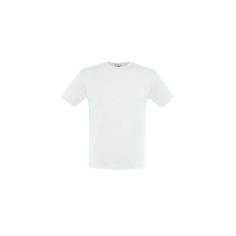 Marškinėliai B&C Men Fit XL balti