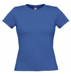Marškinėliai B&C Women Only S mėlyni