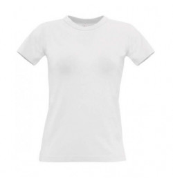 Marškinėliai B&C Women Exact 190 L balti