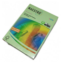 Spalvotas popierius Maestro šviesiai žalia A4 160g 250lp