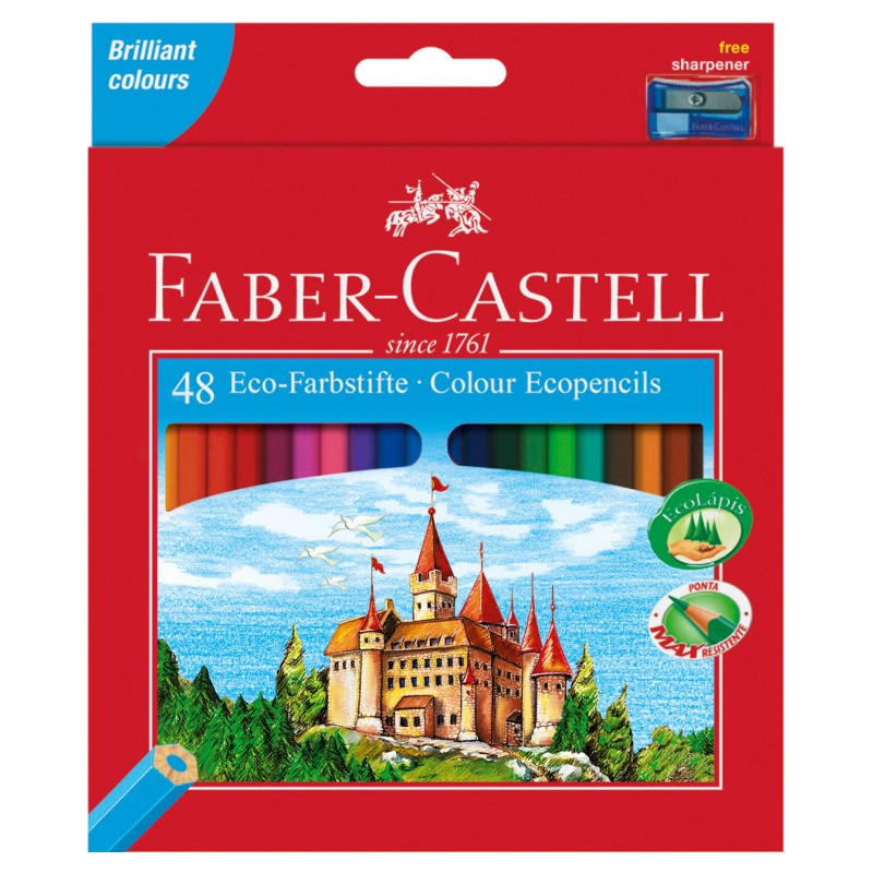 Spalvoti pieštukai Faber-Castell Pilis 48sp