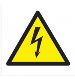 Lipdukas Elektros smūgio pavojus 10cm
