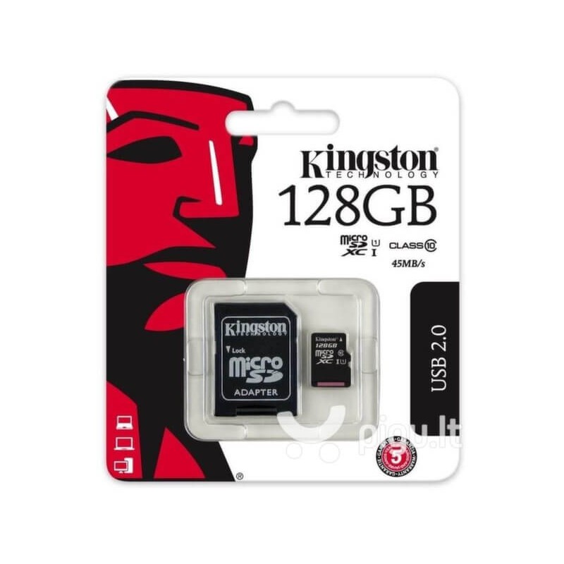 Atminties kortelė Kingston MicroSDXC 128GB